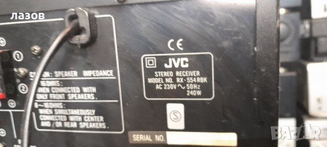 Ресивър JVC RX-554R, снимка 7 - Ресийвъри, усилватели, смесителни пултове - 37646283