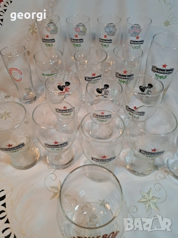 колекция чаши и халби за бира Heineken 32/5, снимка 4 - Чаши - 53219254