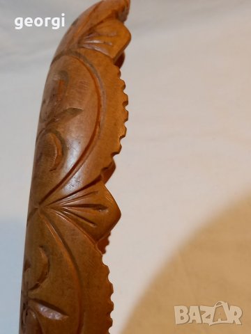 Немско дърворезбовано плато фруктиера   21/4, снимка 6 - Прибори за хранене, готвене и сервиране - 37690680