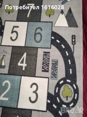 Детски образователен килим с улици,цифри,картинки и фигури на Paco Home., снимка 8 - Други - 49730103