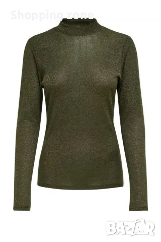 Маслено зелена блуза Only , снимка 3 - Блузи с дълъг ръкав и пуловери - 47990973