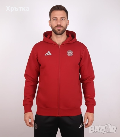 Adidas FC Bayern Munchen Anthem - Оригинално мъжко горнище размер L, снимка 1