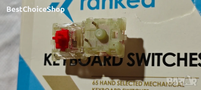Пакет Cherry MX ключове за механични клавиатури, Превключватели MX1AL1NA Cherry RGB червени, 65 бр., снимка 7 - Други - 53360449