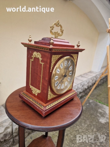 Страхотен антикварен немски каминен часовник Legend , снимка 5 - Антикварни и старинни предмети - 52266286