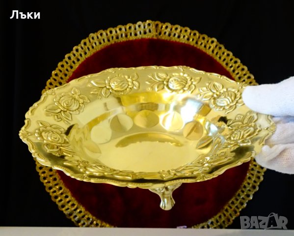 Старинна английска фруктиера,рози,релеф. , снимка 2 - Антикварни и старинни предмети - 35649174