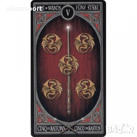 Карти Таро Fournier Anne Stokes Gothic Tarot  нови, снимка 6 - Карти за игра - 29335712