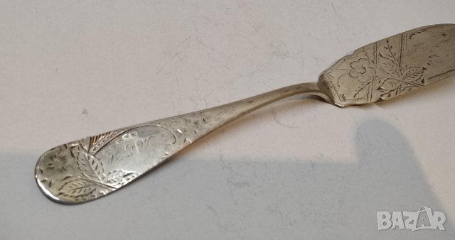 Сребърен нож, снимка 2 - Антикварни и старинни предмети - 29865578