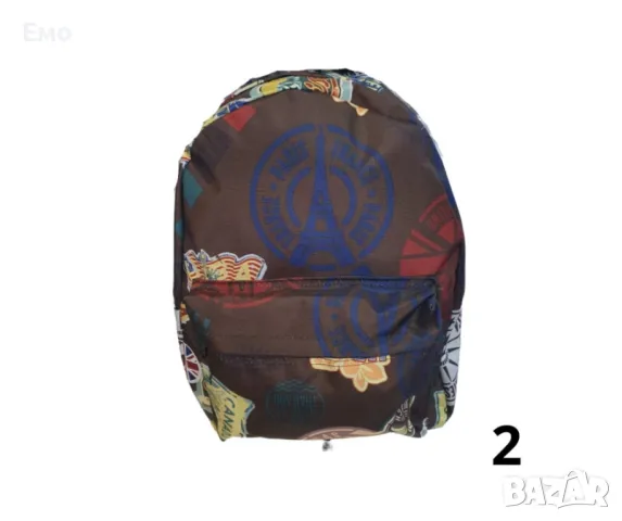 Ученическа раница с цветни декорации, снимка 3 - Раници - 48492780
