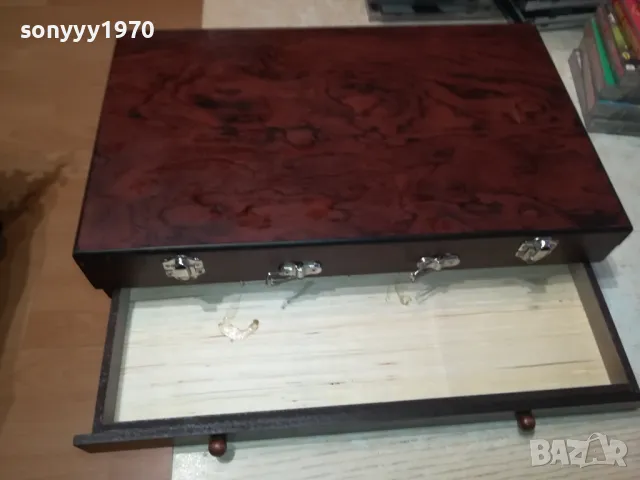 КРАСИВА ДЪРВЕНА КУТИЯ С КАПАК И ЧЕКМЕДЖЕ 1205252001LCHERY, снимка 14 - Антикварни и старинни предмети - 50258934