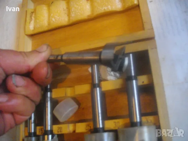 15-35мм НОВ КОМПЛЕКТ ГОЛЕМИ ФРЕЗЕРИ ЗА ОБЕРФРЕЗА В ДЪРВЕНА КУТИЯ ГЕРМАНИЯ/НИДЕРЛАНДИЯ, снимка 15 - Други инструменти - 49775576