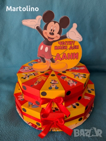 Картонена торта Мики Маус