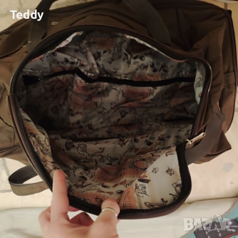 Голяма спортна чанта за пътуване с колелца и дръжка, тип куфар, снимка 9 - Чанти - 52940082