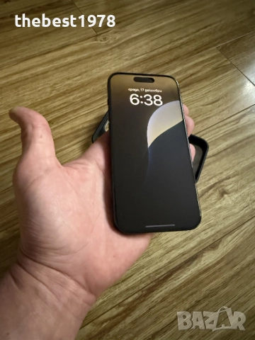 iPhone 15 Pro 256GB Black Titanium/Като Нов/Батерия 92%, снимка 2 - Apple iPhone - 52827454