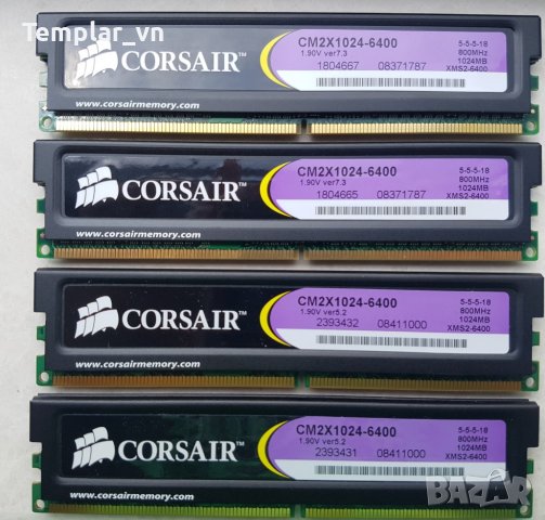 GSKILL OCZ  KINGSTON CORSAIR 4 gb DDR3-1600 //CORSAIR 4x1 DDR2/3 идр., снимка 11 - RAM памет - 36650122