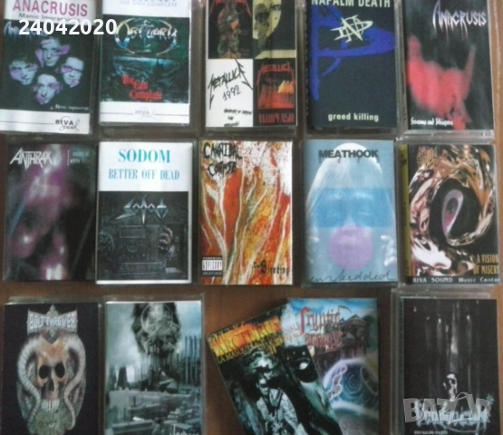 Лот Death, thrash, black metal касети
