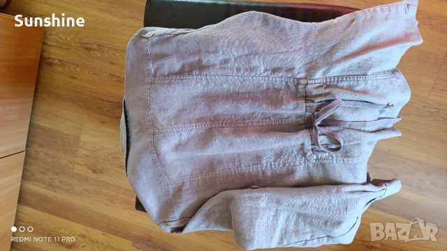 Дамско вталено сако EDEIS - 100% лен, снимка 6 - Сака - 51625566