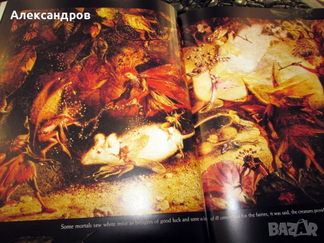 Голяма ретро книга с фантастични разкази и илюстрации на английски език и твърди корици, снимка 7 - Списания и комикси - 54270058