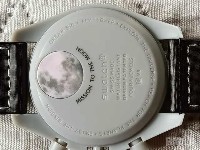 Omega Swatch Mission to Moon Moons Speedmaster часовник Хронограф Копие, снимка 5 - Мъжки - 49648926