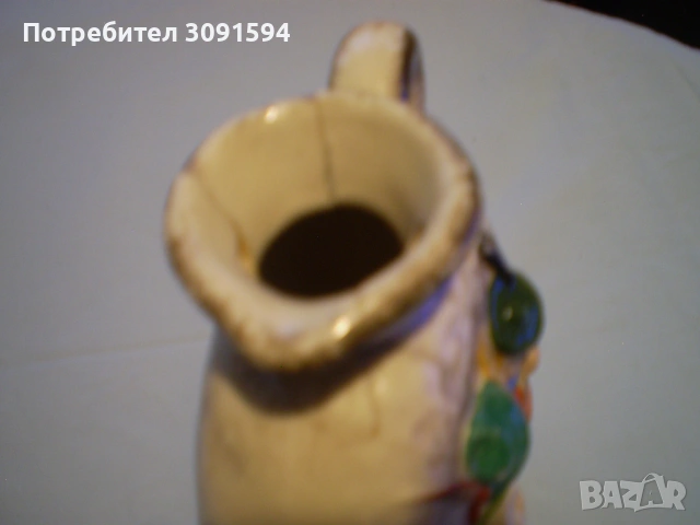 Винтидж декантер Goebel, керамична бутилка  , момче, целелува момичеуващо момиче, снимка 10 - Антикварни и старинни предмети - 53100353