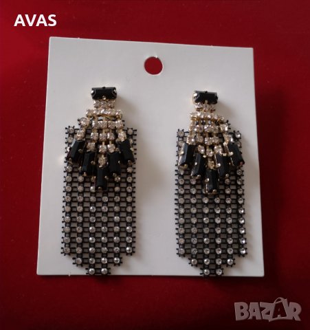 Нови H&M обеци - 45% дълги висящи обеци черни