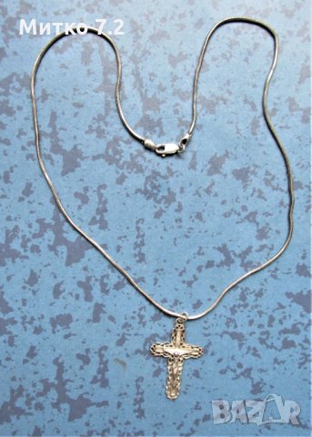 сребърно кръстче - 4, снимка 2 - Други - 31480441