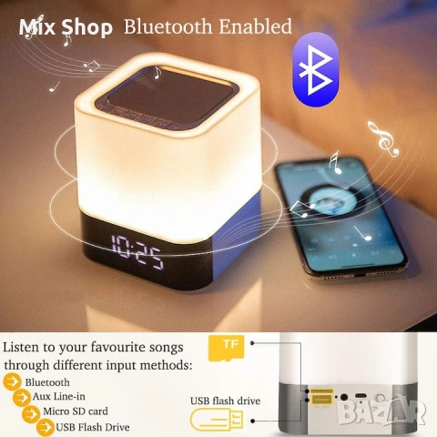 5  в 1 мултифункционална Bluethooth тонколона, снимка 2 - Друга електроника - 51275531