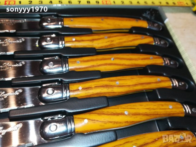 laguiole-france 6 кафяви ножа 0812210909, снимка 3 - Колекции - 35067464