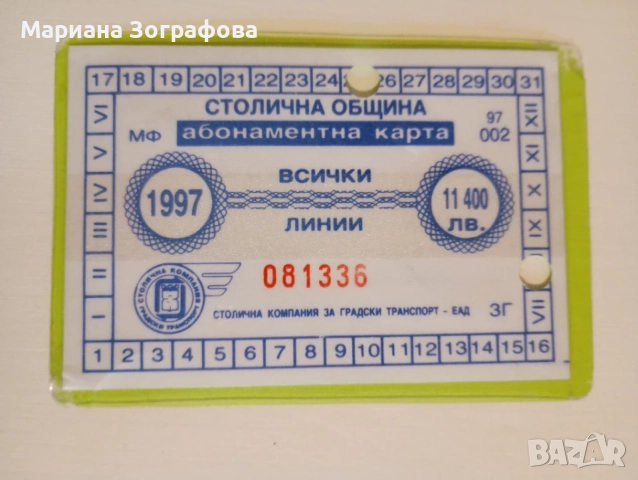 Колекционерски визитки (Желев, Астор), винтидж картички СССР/UNICEF, ретро транспортни карти и др., снимка 18 - Колекции - 47831371