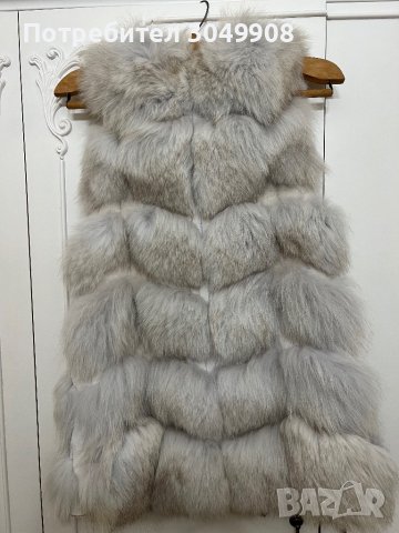 Елек естествен косъм от лисица, снимка 4 - Елеци - 42848280