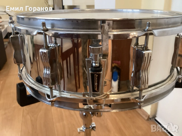 Ludwig 14”/5” хром в/у дърво USA 80год, снимка 3 - Ударни инструменти - 54087222