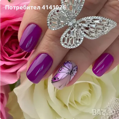 Самозалепващи изкуствени нокти Press On Nails, снимка 10 - Продукти за маникюр - 48223973