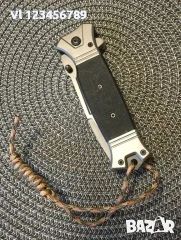 Сгъваем автоматичен нож Browning 364В (черен) - 88х220, снимка 3 - Ножове - 50553403