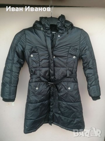 Оригинално Пухено яке Donna Karan New York -DKNY  , размер 8 години , снимка 10 - Детски якета и елеци - 38750591