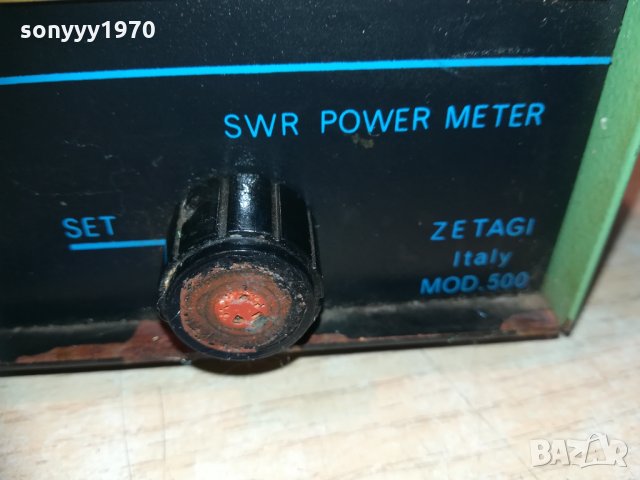 поръчано-zetagi model 500-swr power meter-made in italy, снимка 11 - Други - 30180359