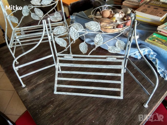 Декоративни метални стойки-2 бр., снимка 9 - Декорация за дома - 38684936