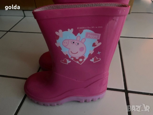 Детски розови ботушки Peppa  Pig, снимка 2 - Детски боти и ботуши - 53109984