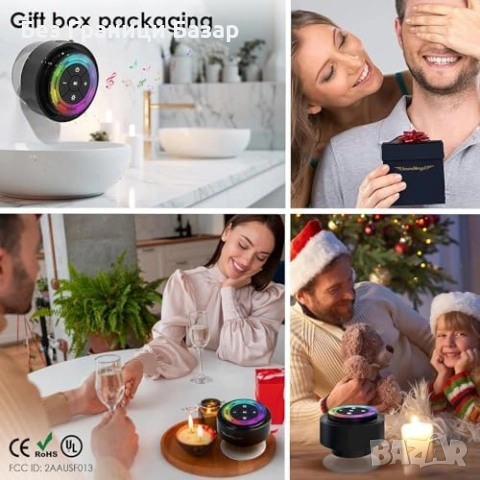 Нова Мини Душ Тонколона 8W, IPX7, Дълбок Бас, Вендуза, 15 Часа високоговорител, снимка 9 - Тонколони - 52260841