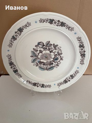 Голяма чиния с маркировка ЗиК (СССР), снимка 2 - Чинии - 33817976