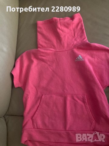 Блуза с къс ръкав Adidas-10/ 12 год, снимка 1 - Детски Блузи и туники - 40502425
