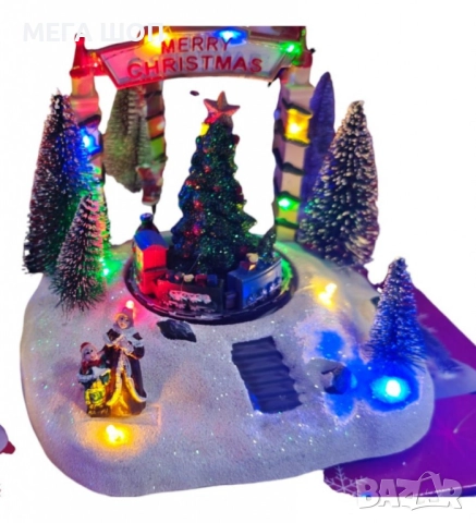 Магическа Коледна въртяща декорация със светлини, снимка 2 - Декорация за дома - 52590073