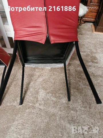 Два трапезни стола с естествена кожа , снимка 4 - Столове - 51041334