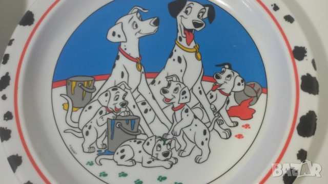 Чиния и купичка 101 Далматинци Дисни Cole & Mason меламин, снимка 6 - Колекции - 51689196
