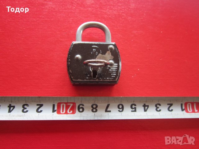 Старинен немски катинар с ключ ключе 2