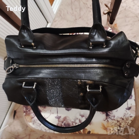 Нова луксозна италианска кожена чанта Nero Giardini, снимка 11 - Чанти - 52022702