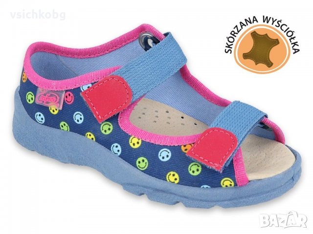 Пантофи за момиче Усмивки дишаща подметка и анатомично ходило Бефадо  BEFADO 869X150 ( 25-30 ), снимка 1