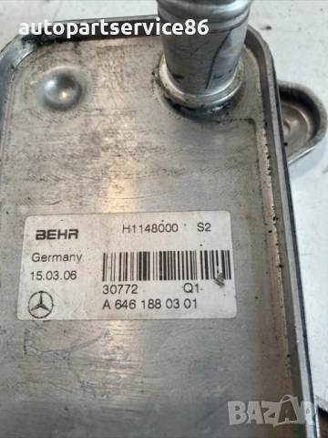 Охладител на масло 150Hp CDI за Mercedes C220 Cl203 (2007) A6461880301, снимка 2 - Части - 54040705