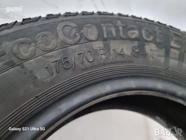 2бр летни гуми 175/70/14 CONTINENTAL L03303, снимка 4 - Гуми и джанти - 50712965