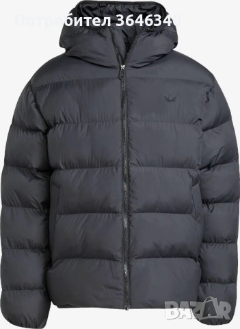 ADIDAS ORIGINALS зимно яке „Tonal Hooded Puffer“ – черно, снимка 4 - Якета - 53205880