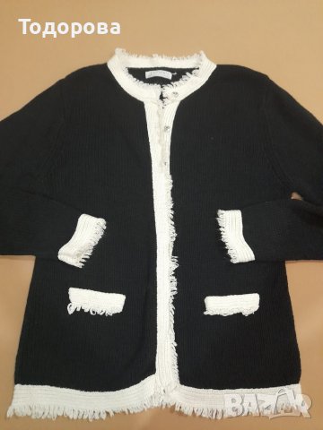 Жилетка/блуза в стилно черно-бяло, снимка 8 - Жилетки - 38059156