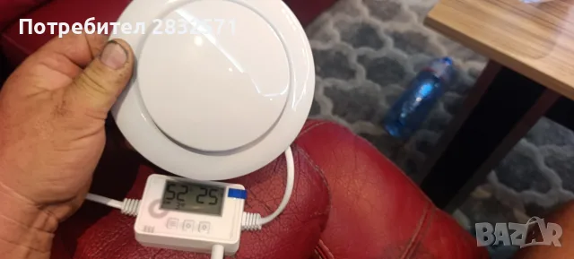 Професионален Вентилатор за Баня P109 E с LCD Контролер за Влажност и Температура